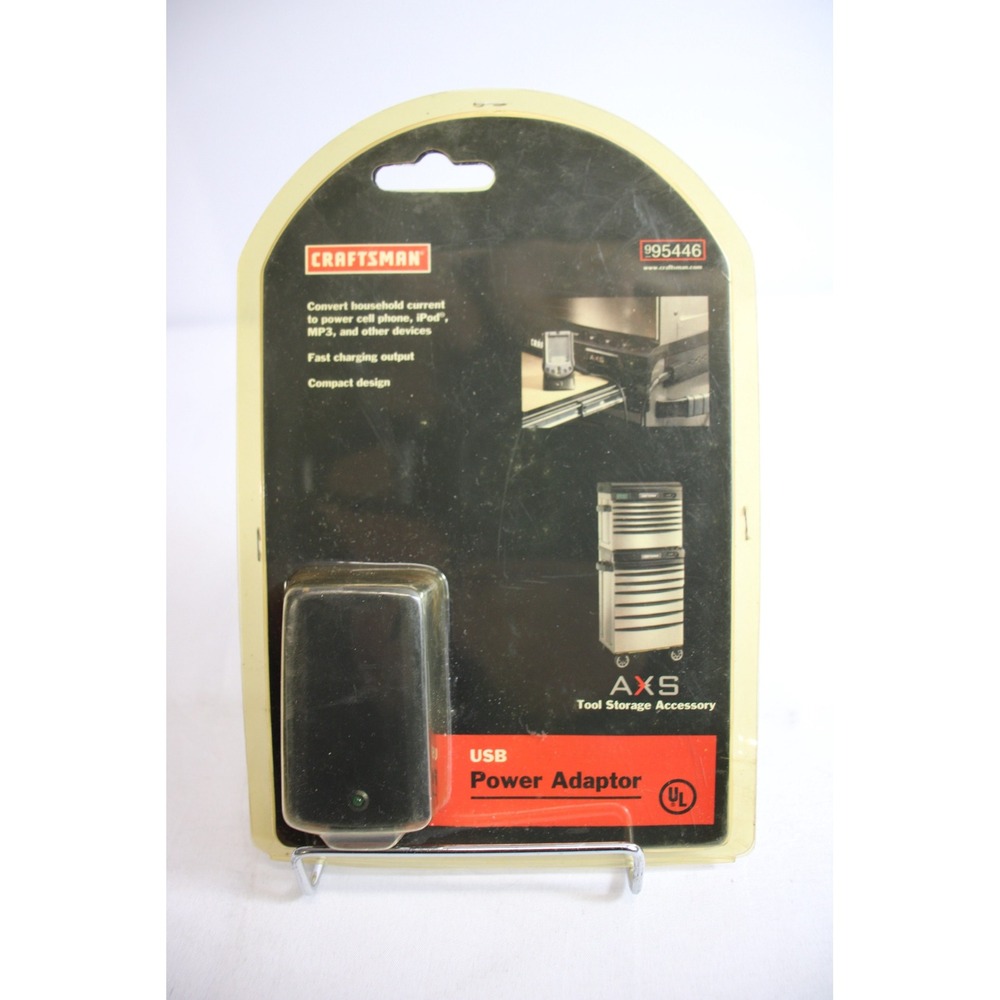Craftsman 995446 USB Power Adapter AC to DC Converter for Cell Phones iPod MP3